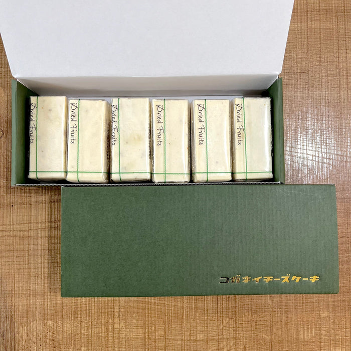 【お取り寄せ(送料込)】＜コガネイチーズケーキ＞砂糖不使用 ドライフルーツ レアチーズケーキ(6個入)
