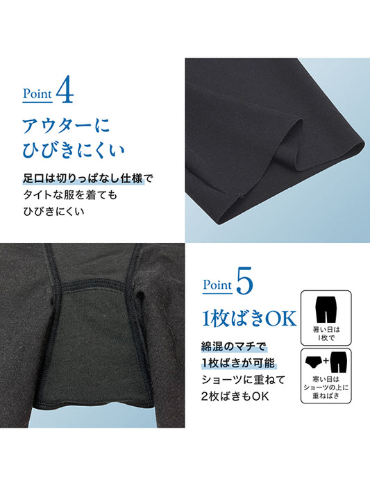お悩み解決シリーズ　小腹押さえパンツ　ロング丈