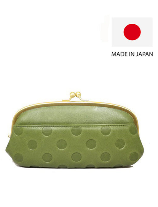 ＜ズッケロ＞ 日本製本革 がま口長財布
