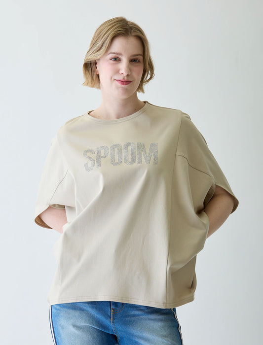 シルケットドルマンビジューTシャツ