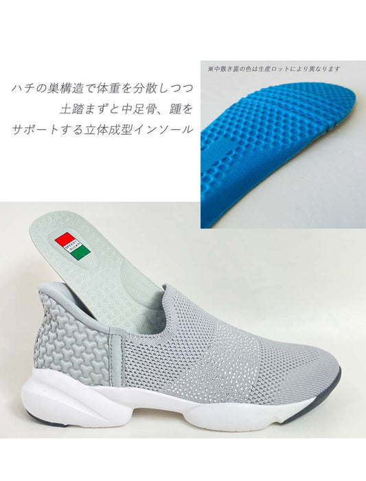 手を使わずに履ける！するっとイン超軽量ソックススリッポン　