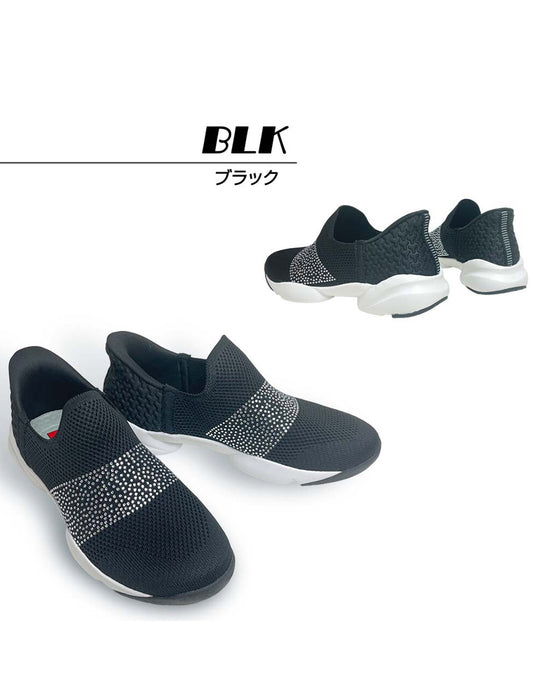 手を使わずに履ける！するっとイン超軽量ソックススリッポン　