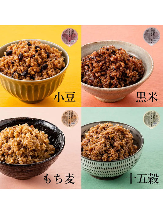 寝かせ玄米ごはんパック4種　12食セット　