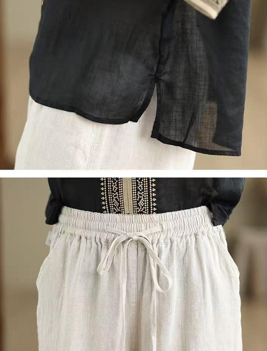 フロント刺繍大人のナチュラルセットアップ　