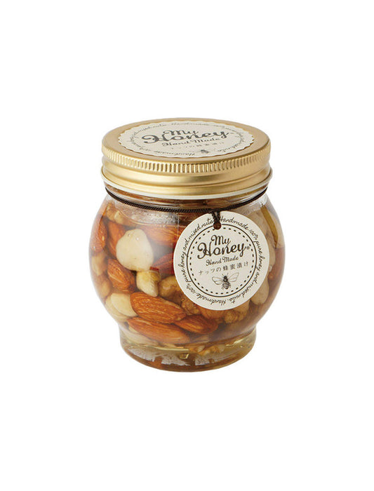 【お取り寄せ(送料込)】＜MYHONEY＞ナッツの蜂蜜漬け/L(200g)