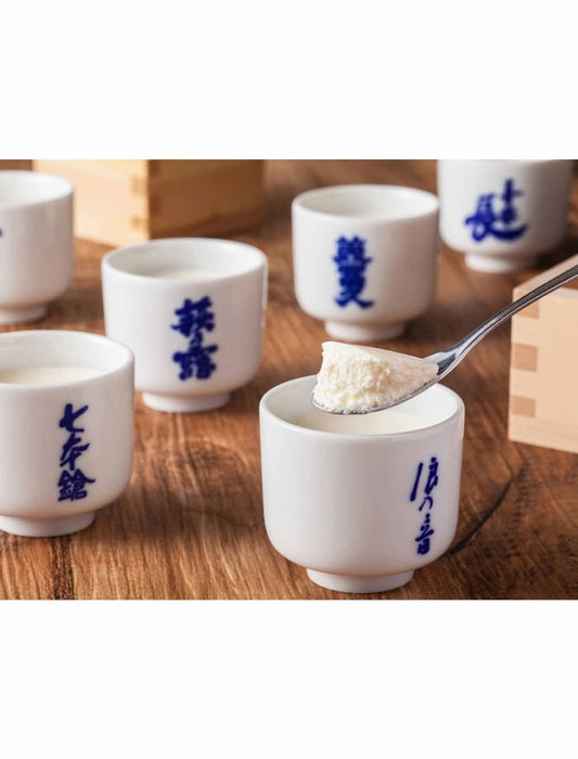 【お取り寄せ(送料込)】＜工房しゅしゅ＞湖のくに 生チーズケーキ・スタンダード/お猪口入り 6蔵セット