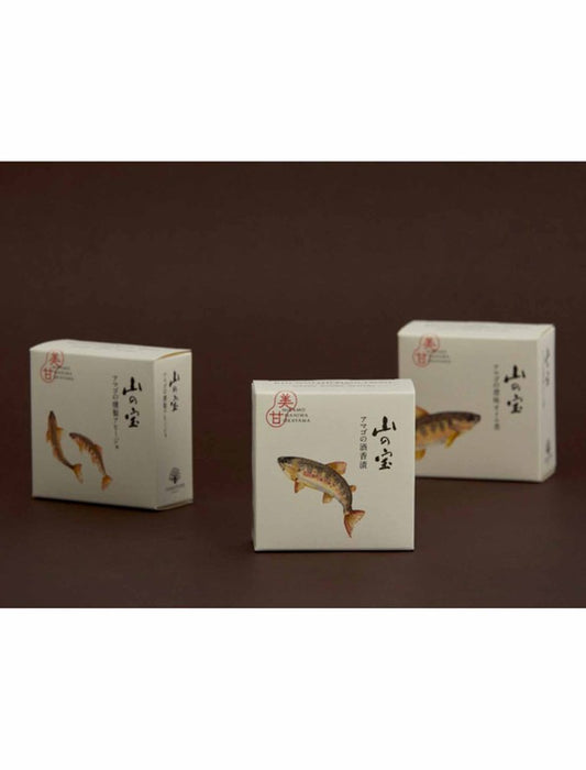 【お取り寄せ(送料込)】＜カンナチュール＞自然派缶詰 山の宝 アマゴセット(澄味オイル煮・酒香漬・燻製アヒージョ）