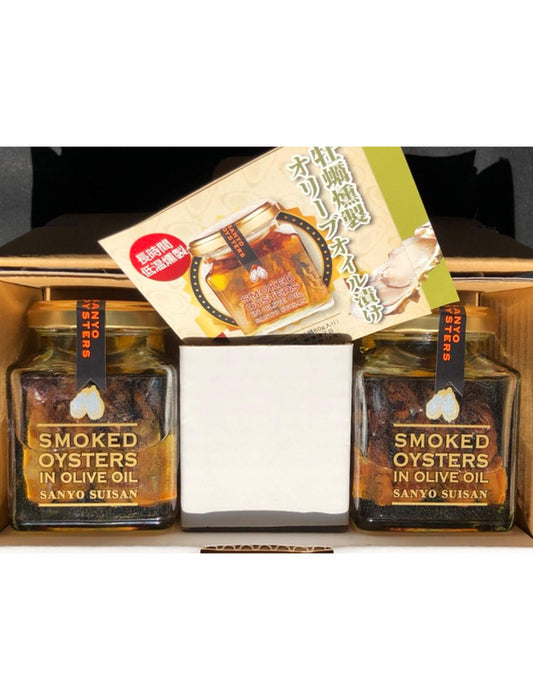 【お取り寄せ(送料込)】＜三養水産＞本格仕上げ 牡蠣の燻製オリーブオイル漬け(2本セット)