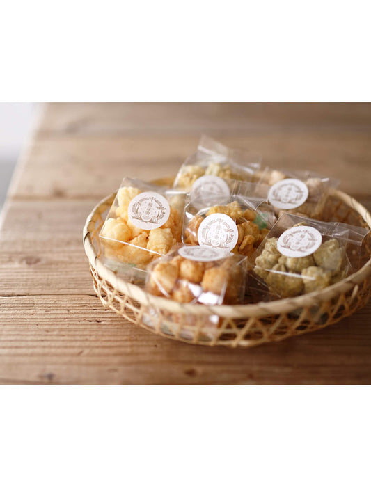 【お取り寄せ(送料込)】＜稲ほ舎＞自然のめぐみいっぱいの農家特製あられ/あらればこ(12個入りセット)