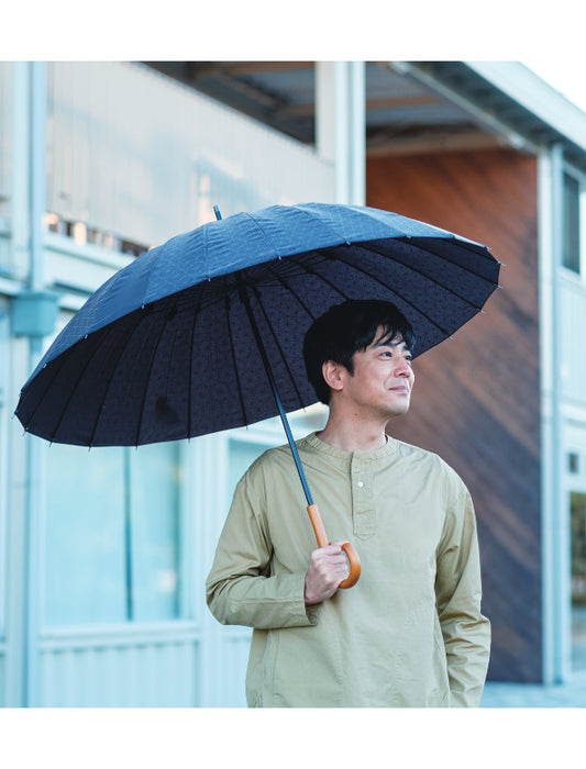 【メーカー直送(送料込)】＜mabu＞超軽量24本骨傘 江戸