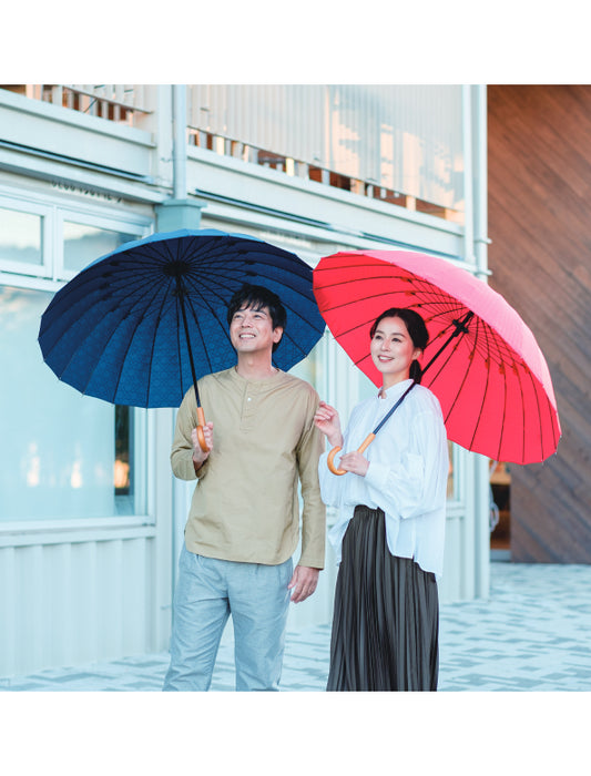 【メーカー直送(送料込)】＜mabu＞超軽量24本骨傘 江戸